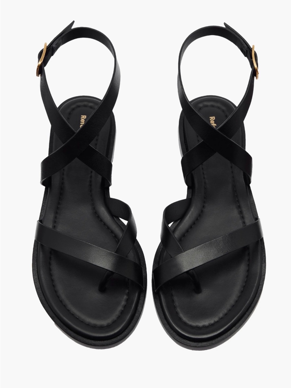 NWOT Reformation Janet flat sandals